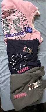 W LTD New York Sweatshirt Clover Top Berkley Jensen Fleece 3pc XXL NWT (WCB21)